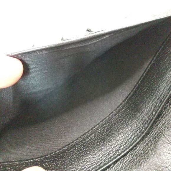 Chanel Camellia Black Leather Flap Long Wallet w/Authentication Card - Picture 10 of 13